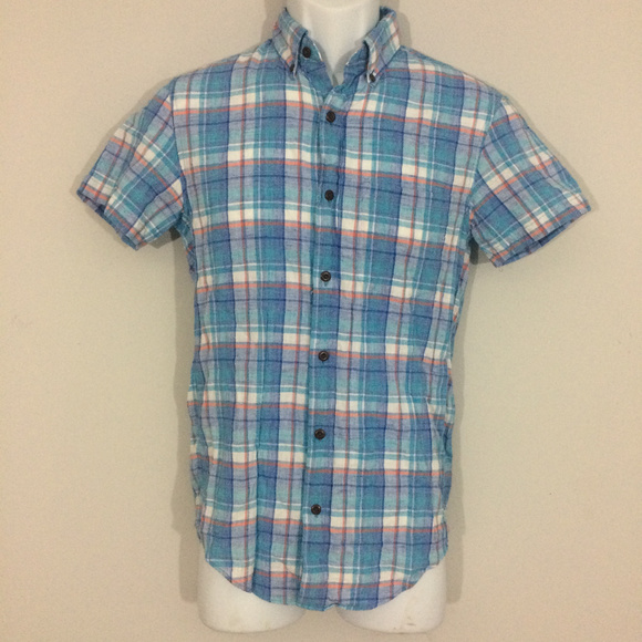 J. Crew Other - J.Crew Mens XS Slim Short-sleeve Homespun Shirt